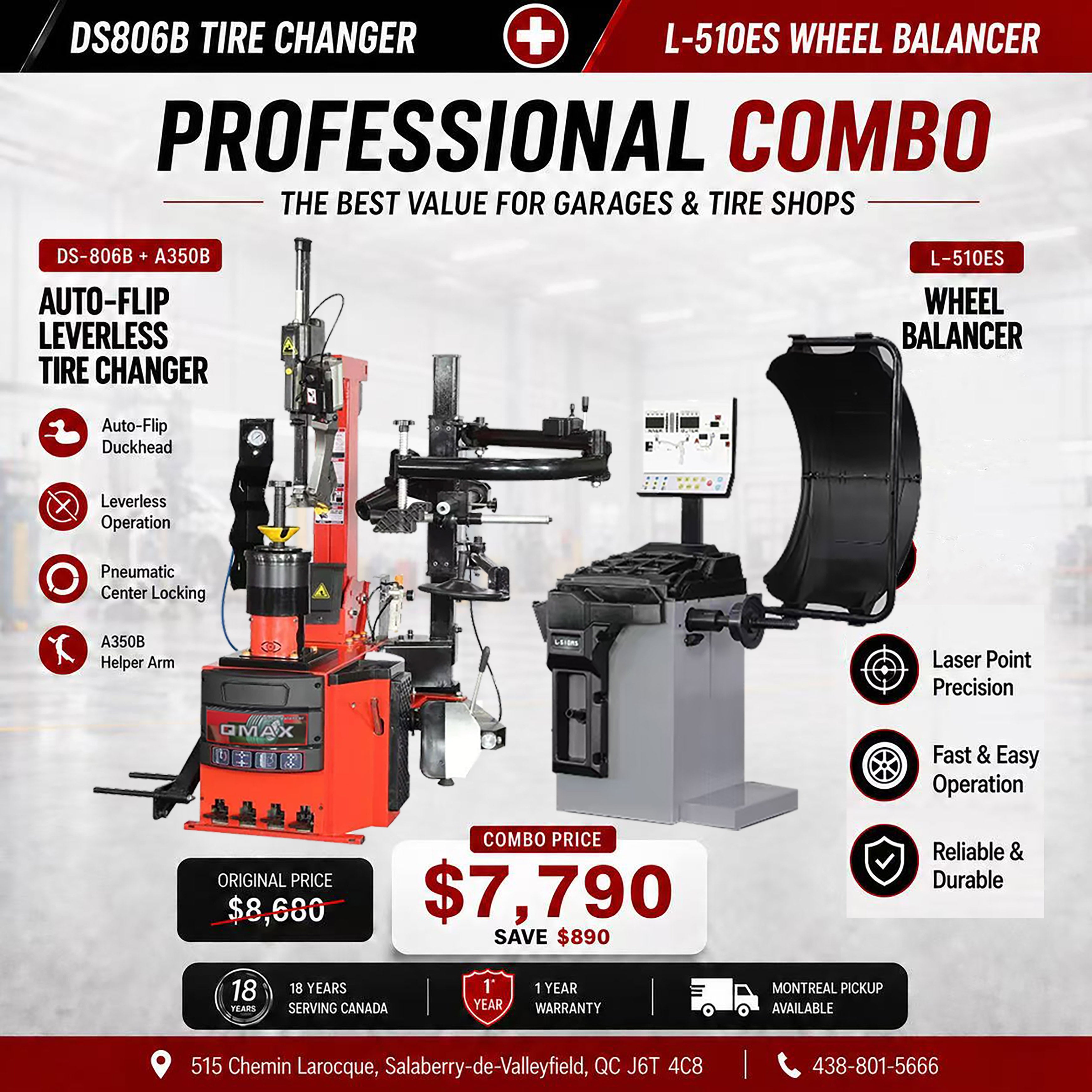 Professional Combo – DS806B&A350B + L-510ES   Combo / Professionnel – DS806B&A350B + L-510ES