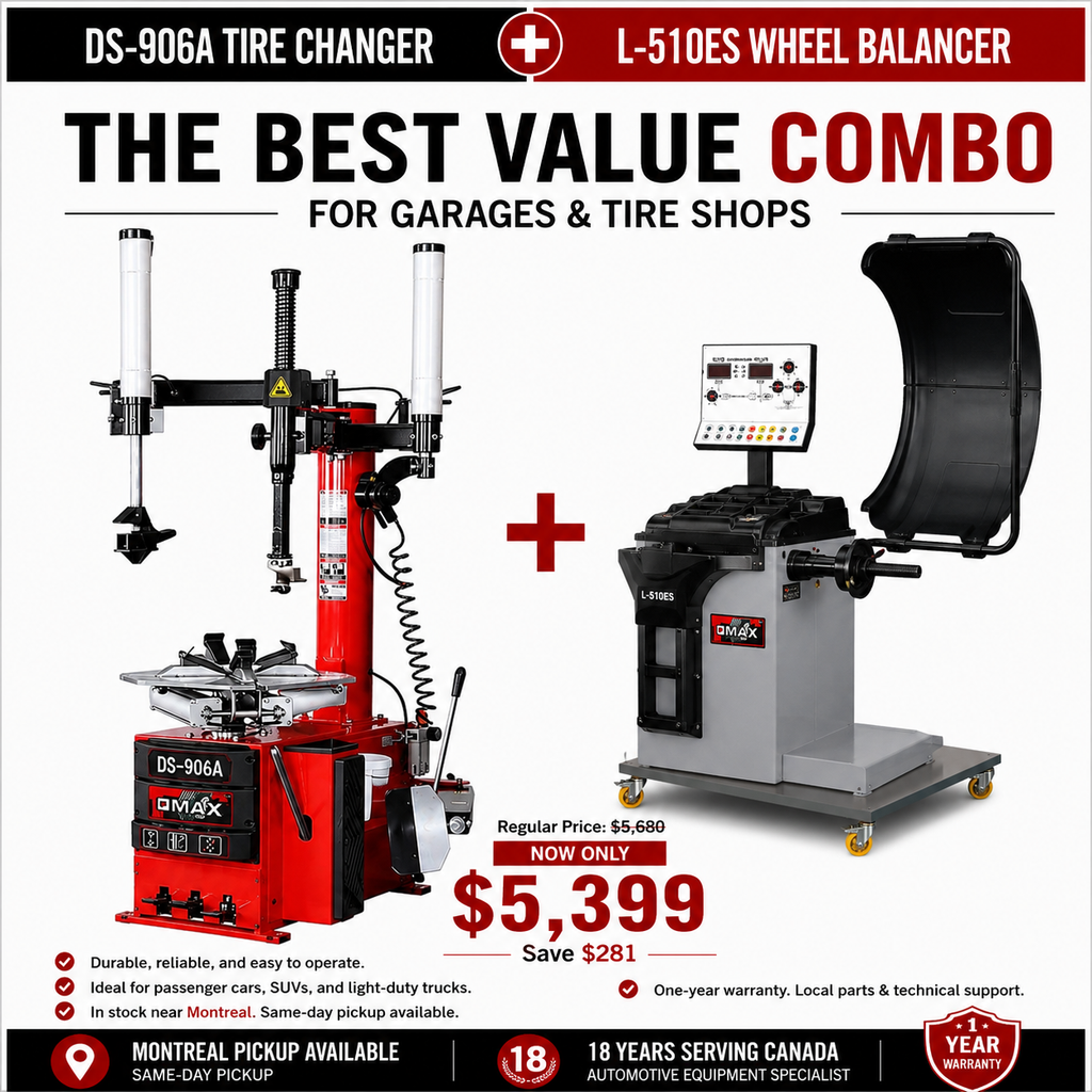 Tire Changer & Wheel Balancer Combo- DS906A+L-510ES