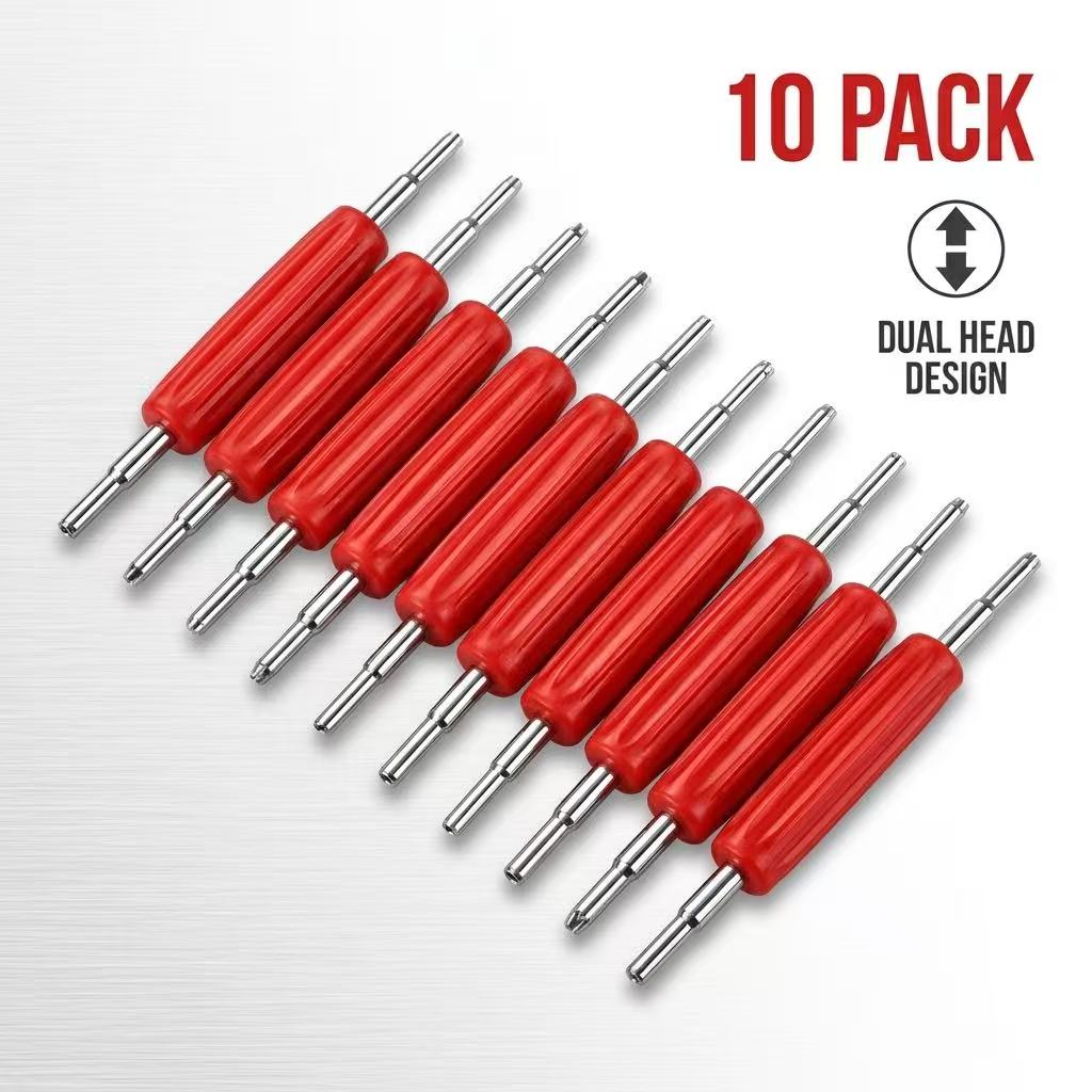 Double-Ended Tire Valve Core Remover & Installer Tool / Démonte-obus de valve double 2 mm et 3 mm