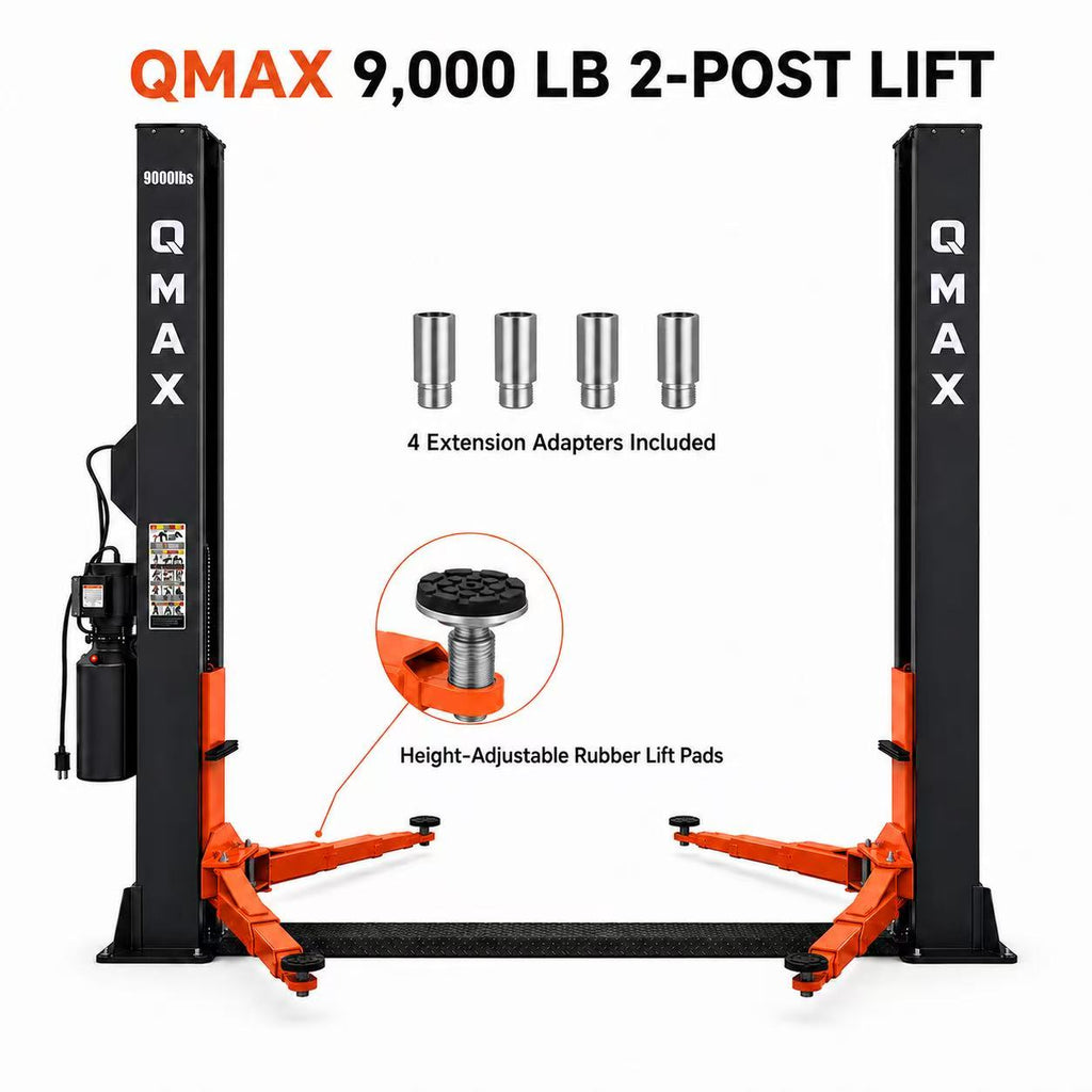 QMAX 9,000 LB 2-Post Automotive Lift | Pont élévateur automobile 2 colonnes 9 000 lb